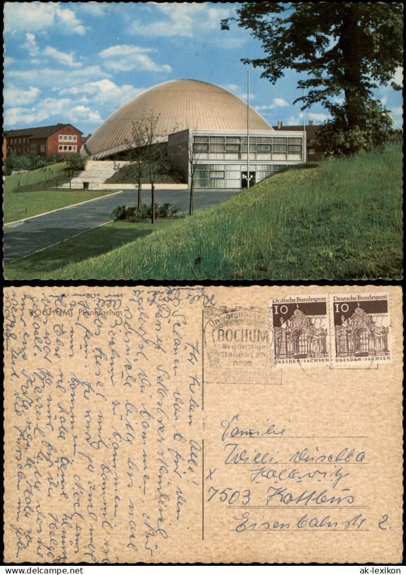 Ansichtskarte Bochum Partie Am Planetarium 1967 - Bochum