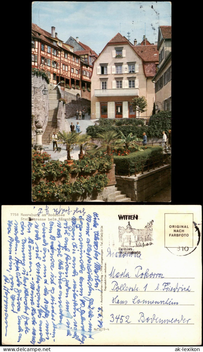 Ansichtskarte Meersburg Straße Beim Bärenbrunnen 1979 - Meersburg