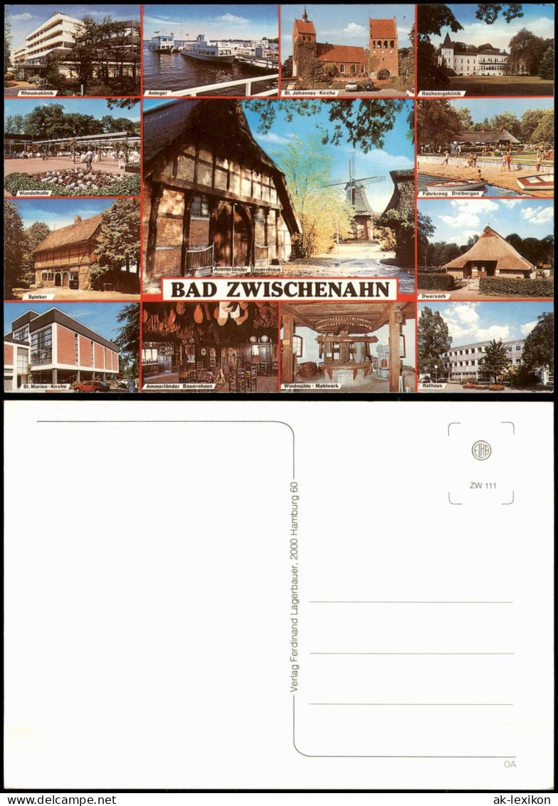 Bad Zwischenahn MB  Kirche Ammerlander Bauernhaus Windmühle. Mahlwerk 1981 - Bad Zwischenahn