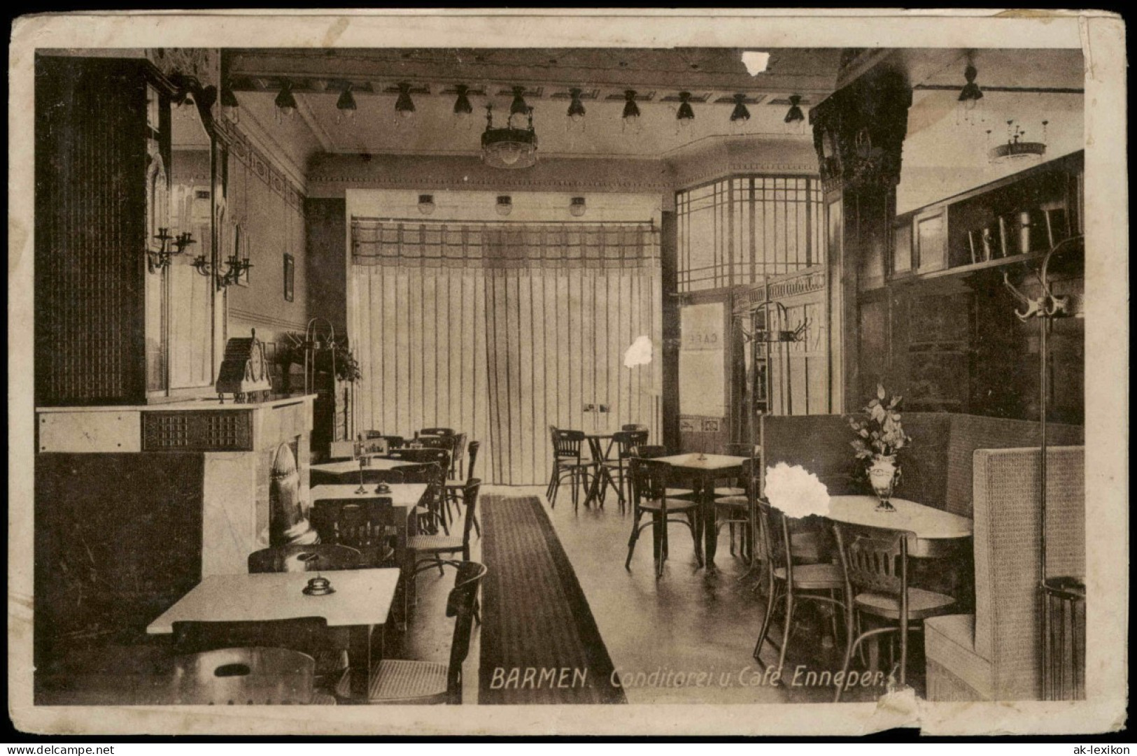 Barmen-Wuppertal Conditoreiu Café Ennepers, Alter Markt - Gastraum, 1918 - Wuppertal