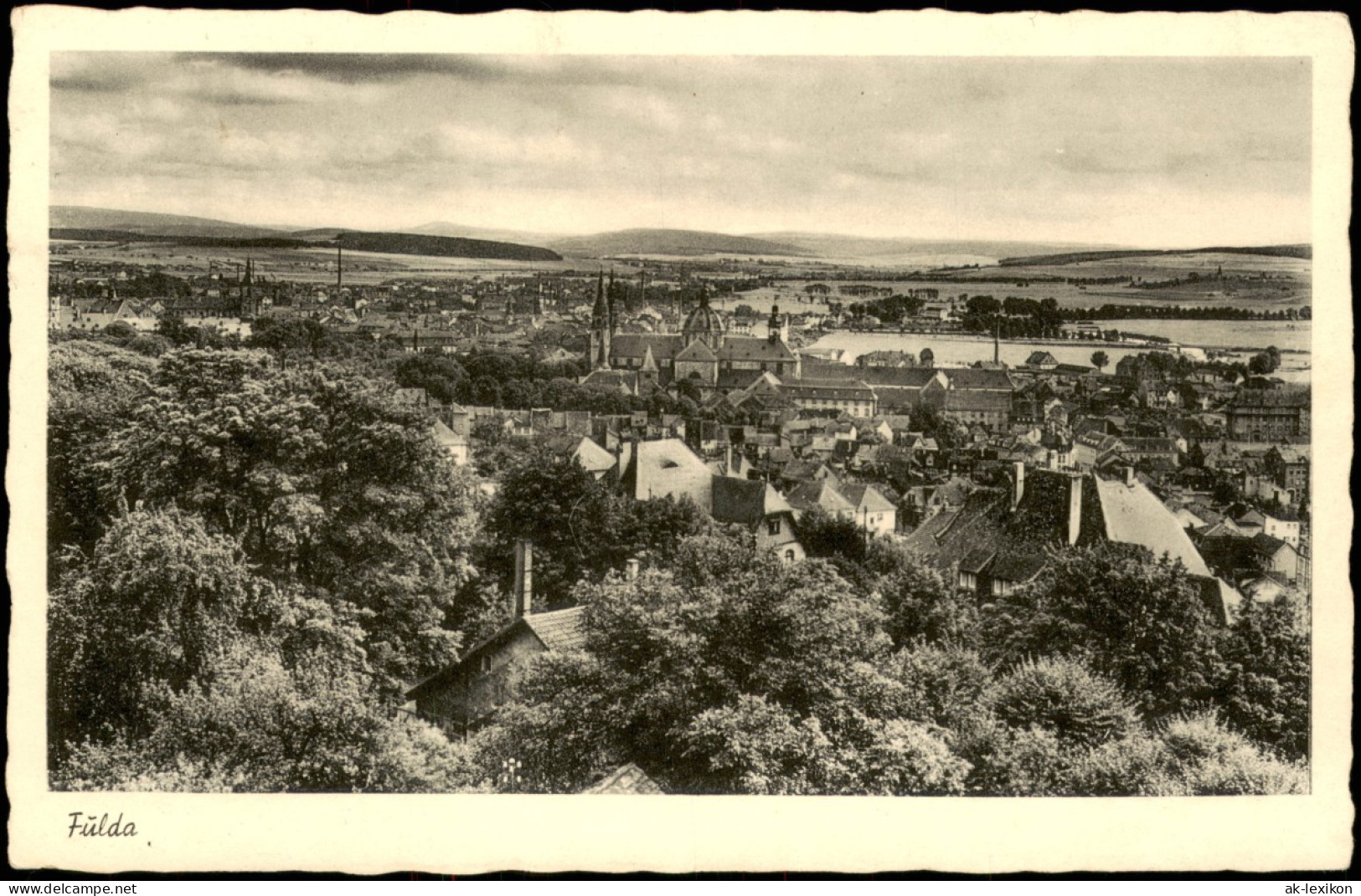 Ansichtskarte Fulda Blick über Die Stadt - Fernblick 1956 - Fulda