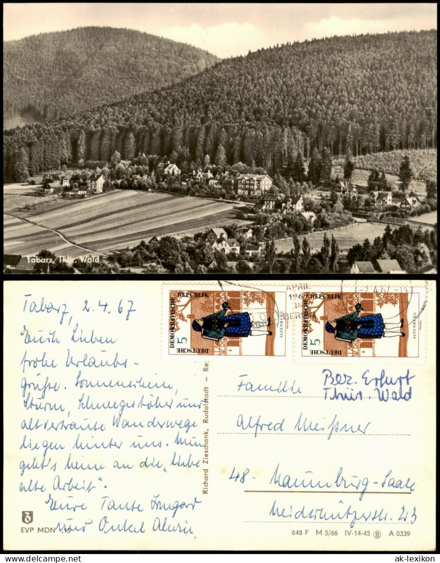 Ansichtskarte Tabarz/Thüringer Wald Panorama-Ansicht 1967 - Tabarz