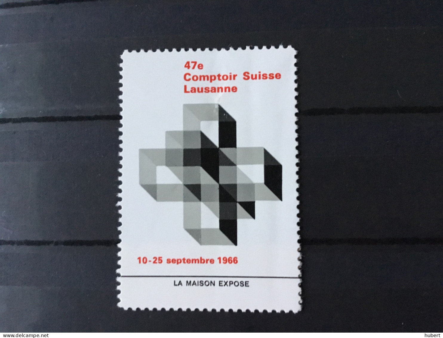 Suisse Vignette Comptoir Suisse Lausanne 1966 - Erinofilia