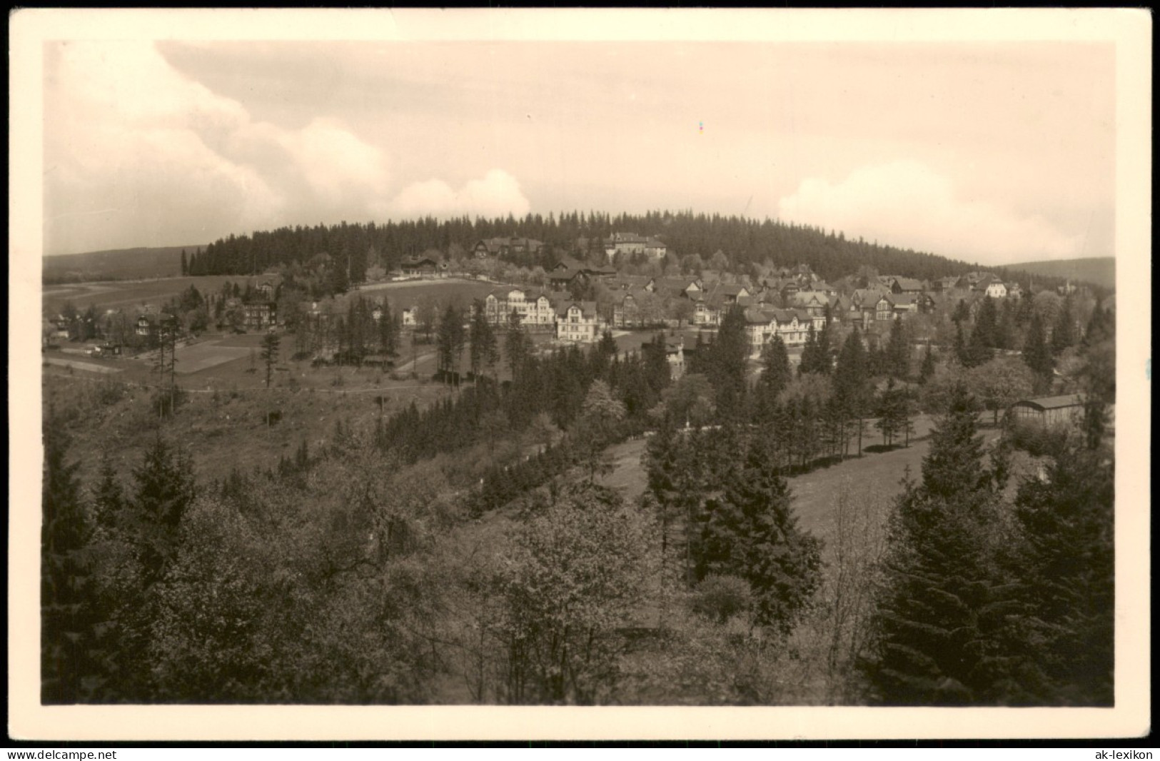 Ansichtskarte Oberhof (Thüringen) Panorama-Ansicht 1958/1957 - Oberhof