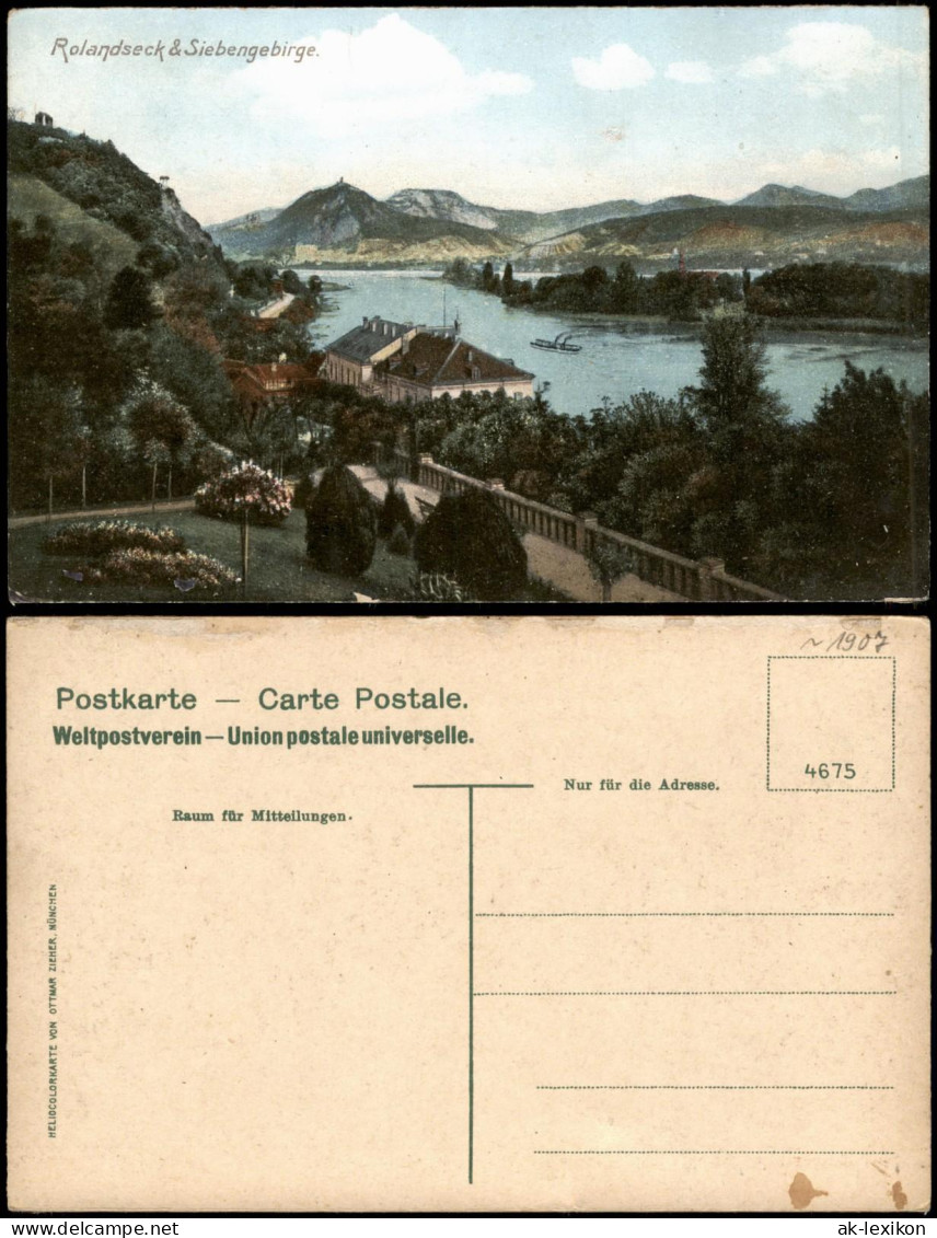 Rolandseck-Remagen Rhein Panorama Am Rolandseck & Siebengebirge 1910 - Remagen