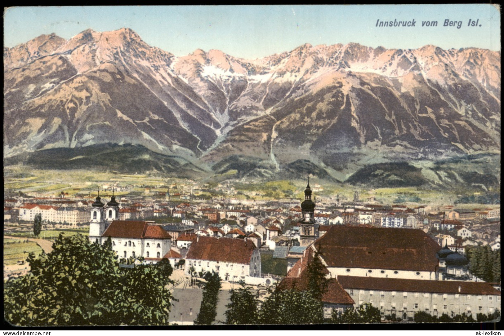 Ansichtskarte Innsbruck Totale. Photochromie 1913 - Innsbruck