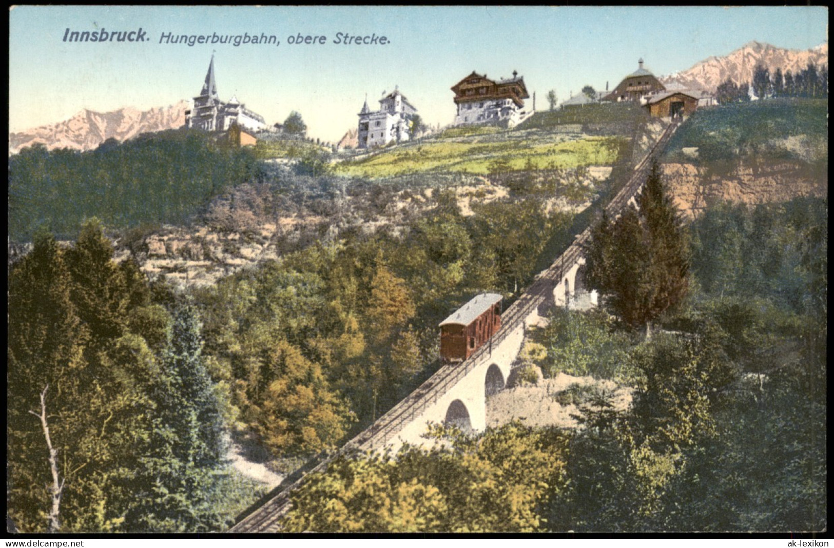 Ansichtskarte Innsbruck Hungerburgbahn, Photochromie 1912 - Innsbruck