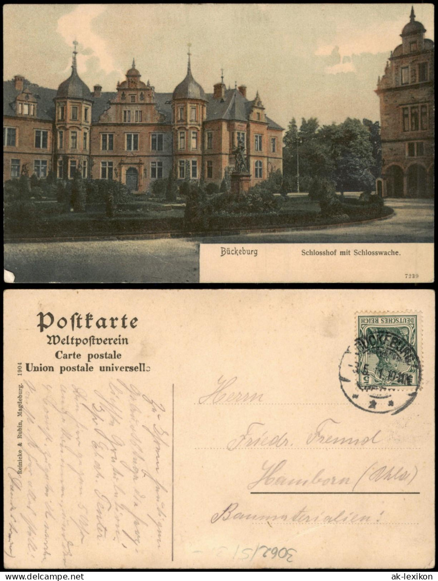 Bückeburg Schlosshof Mit Schlosswache, Schloss (Castle) 1911/1904 - Bückeburg