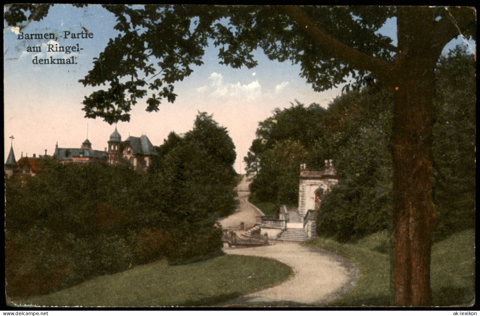 Ansichtskarte Barmen-Wuppertal Partie Am Ringel-Denkmal 1930 - Wuppertal