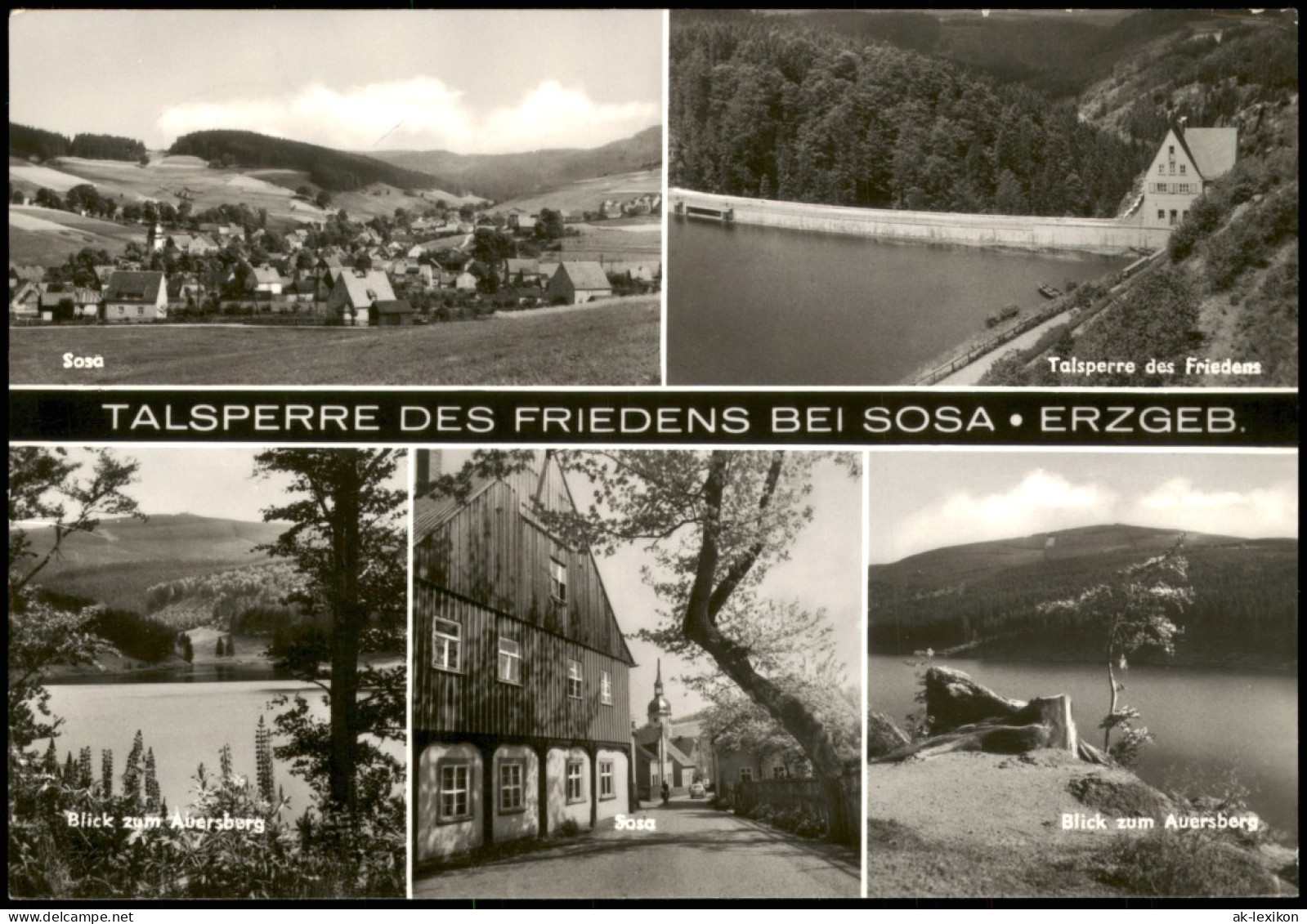 Ansichtskarte Eibenstock Talsperre Sosa MB Stadt 1984 - Eibenstock