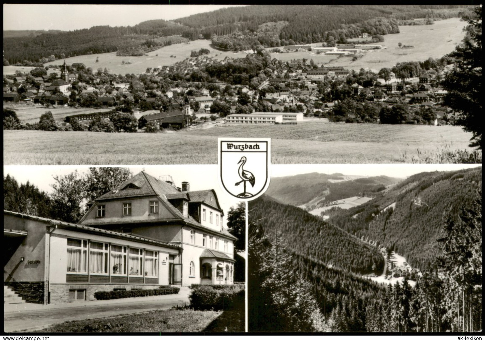 Ansichtskarte Wurzbach DDR Mehrbildkarte Mit Foto-Ansichten 1980 - Wurzbach