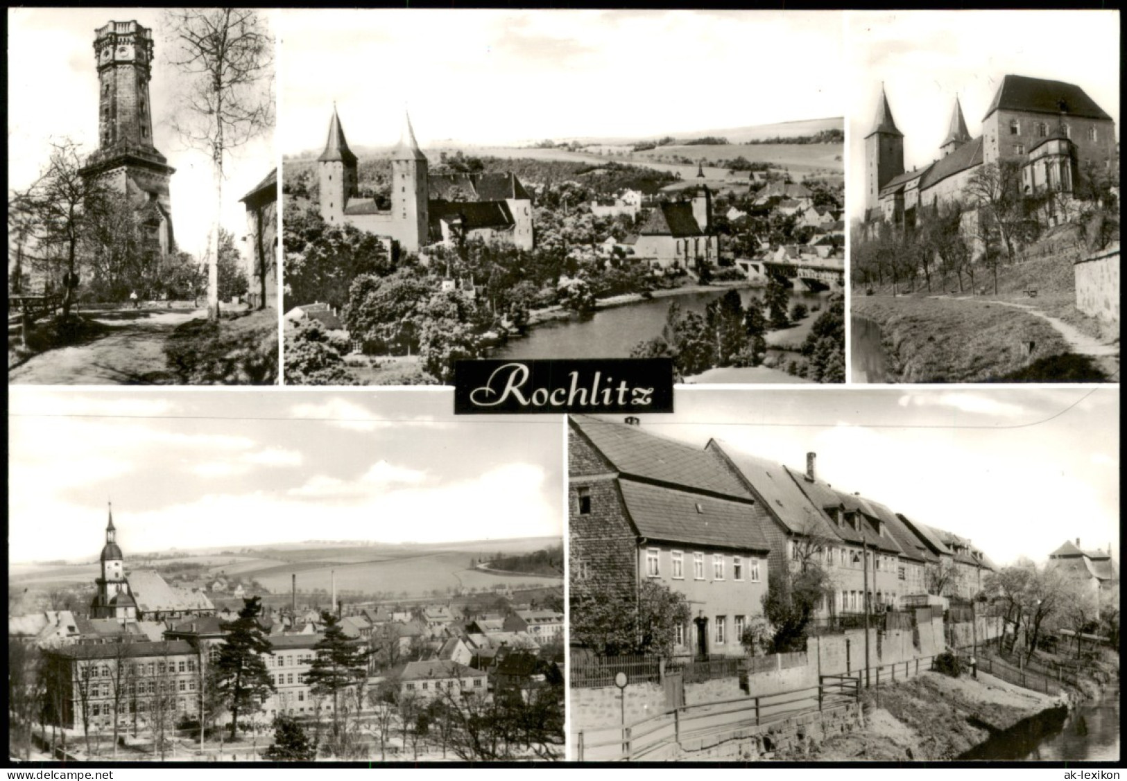 Ansichtskarte Rochlitz DDR Mehrbildkarte Mit Stadtansichten 1980 - Rochlitz