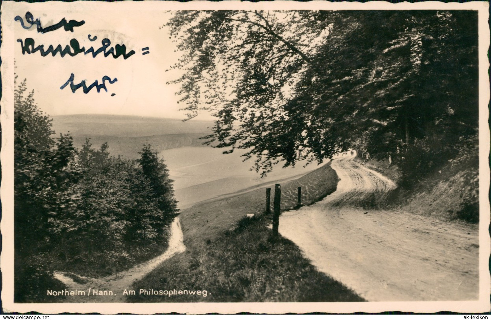 Ansichtskarte Northeim Umlandansicht Partie Am Philosophenweg 1937 - Northeim