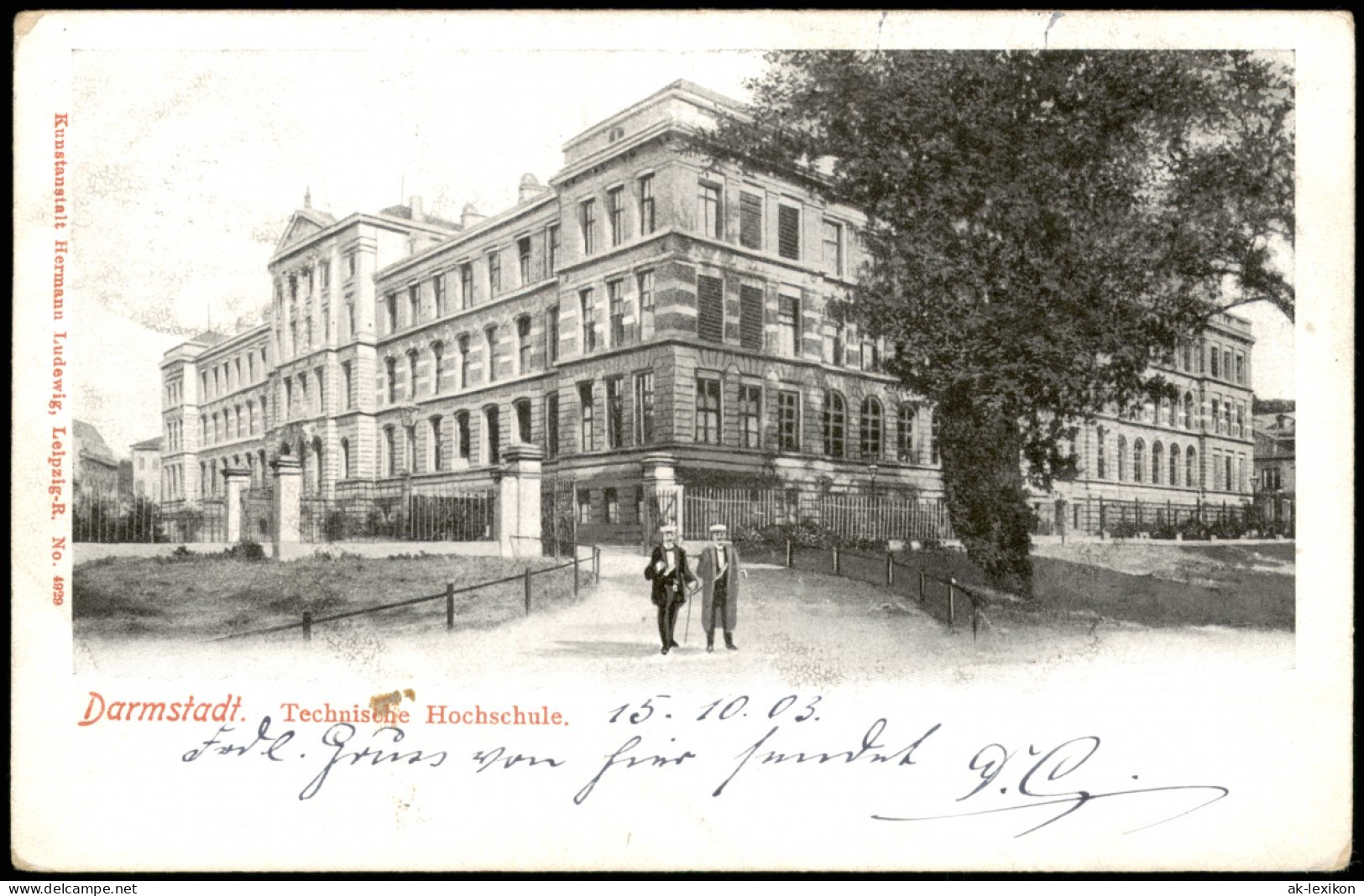 Ansichtskarte Darmstadt Technische Hochschule 1903 - Darmstadt