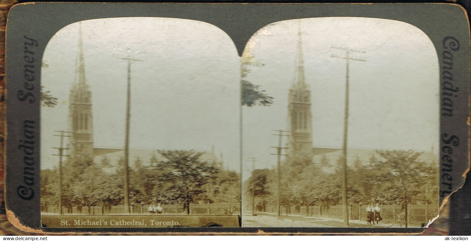 Postcard Toronto St. Michael's Cathedral 1892 3D/Stereoskopie - Autres & Non Classés