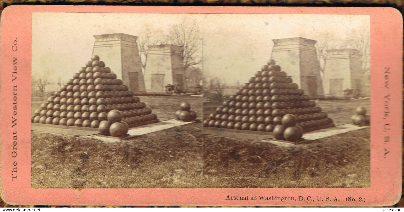 Washington D.C. Arsenal  D.C., U. S. A. (No. 2.) 1893 3D/Stereoskopie - Washington DC