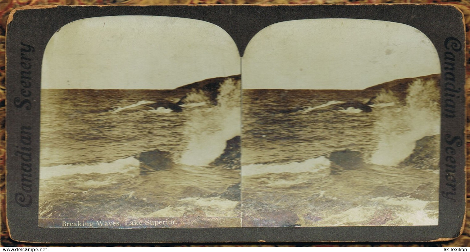 Breaking Waves. Lake Superior Canada Kanada. 1891 3D/Stereoskopie - Non Classificati