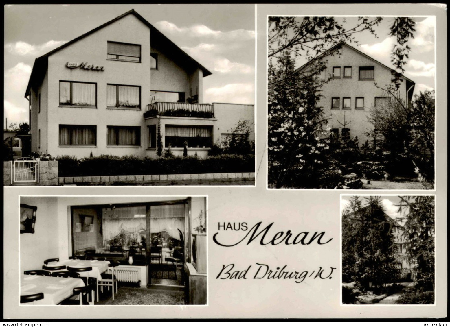 Ansichtskarte Bad Driburg Kurheim "Haus Meran" - 4 Bild 1964 - Bad Driburg