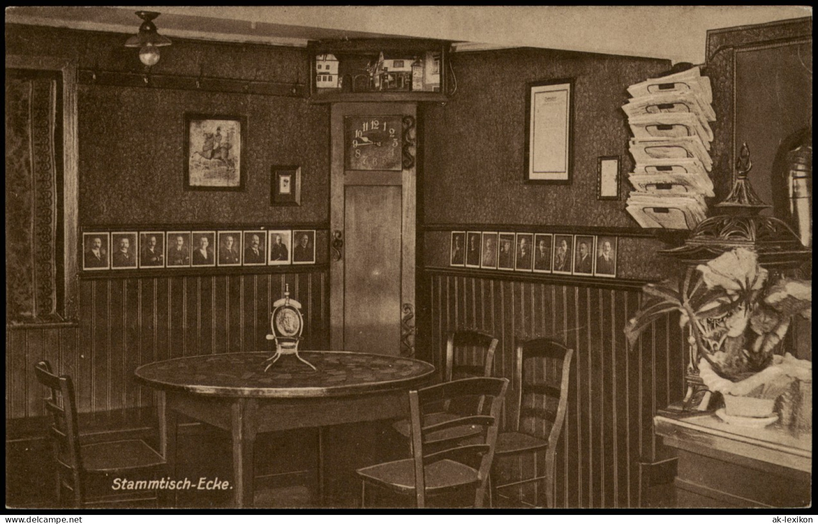 Ansichtskarte Bad Nauheim Deutsches Haus - Stammtisch-Ecke 1928 - Bad Nauheim