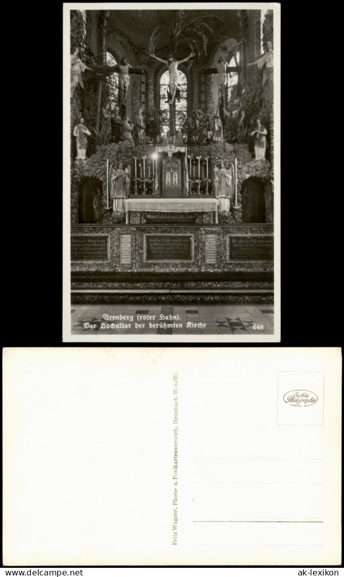 Ansichtskarte Arenberg-Koblenz Der Hochaltar Der Berühmten Kirche 1932 - Koblenz