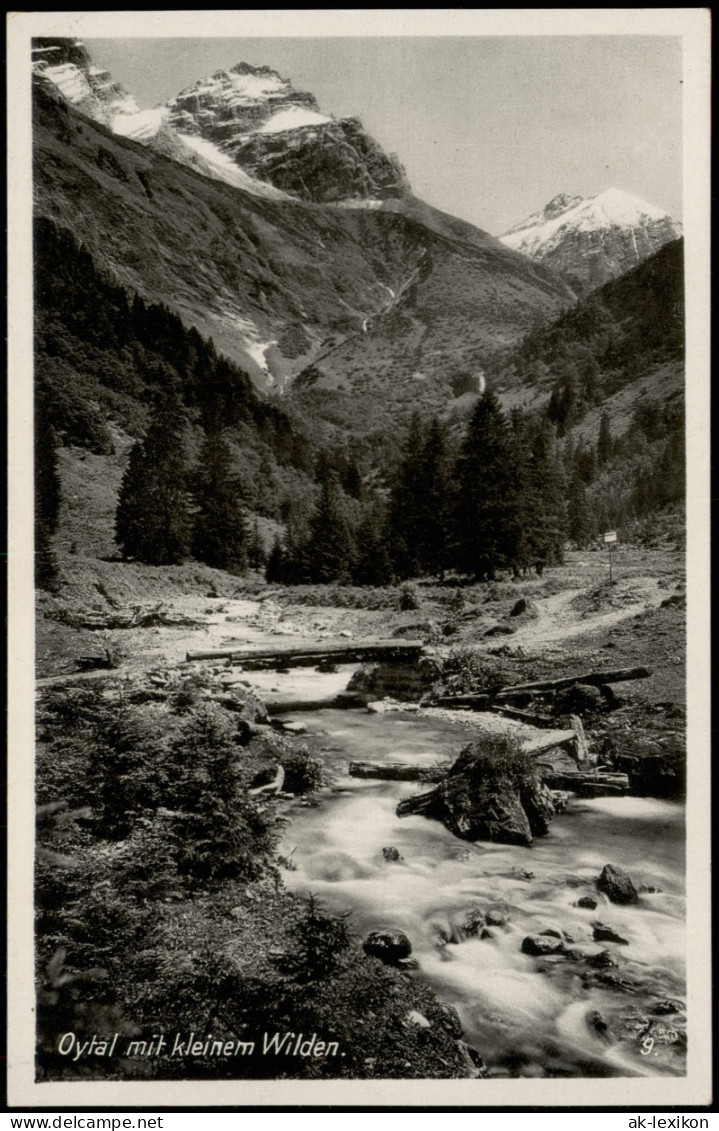 Ansichtskarte Oberstdorf (Allgäu) Oylal Mit Kleinem Wilden. 1938 - Oberstdorf