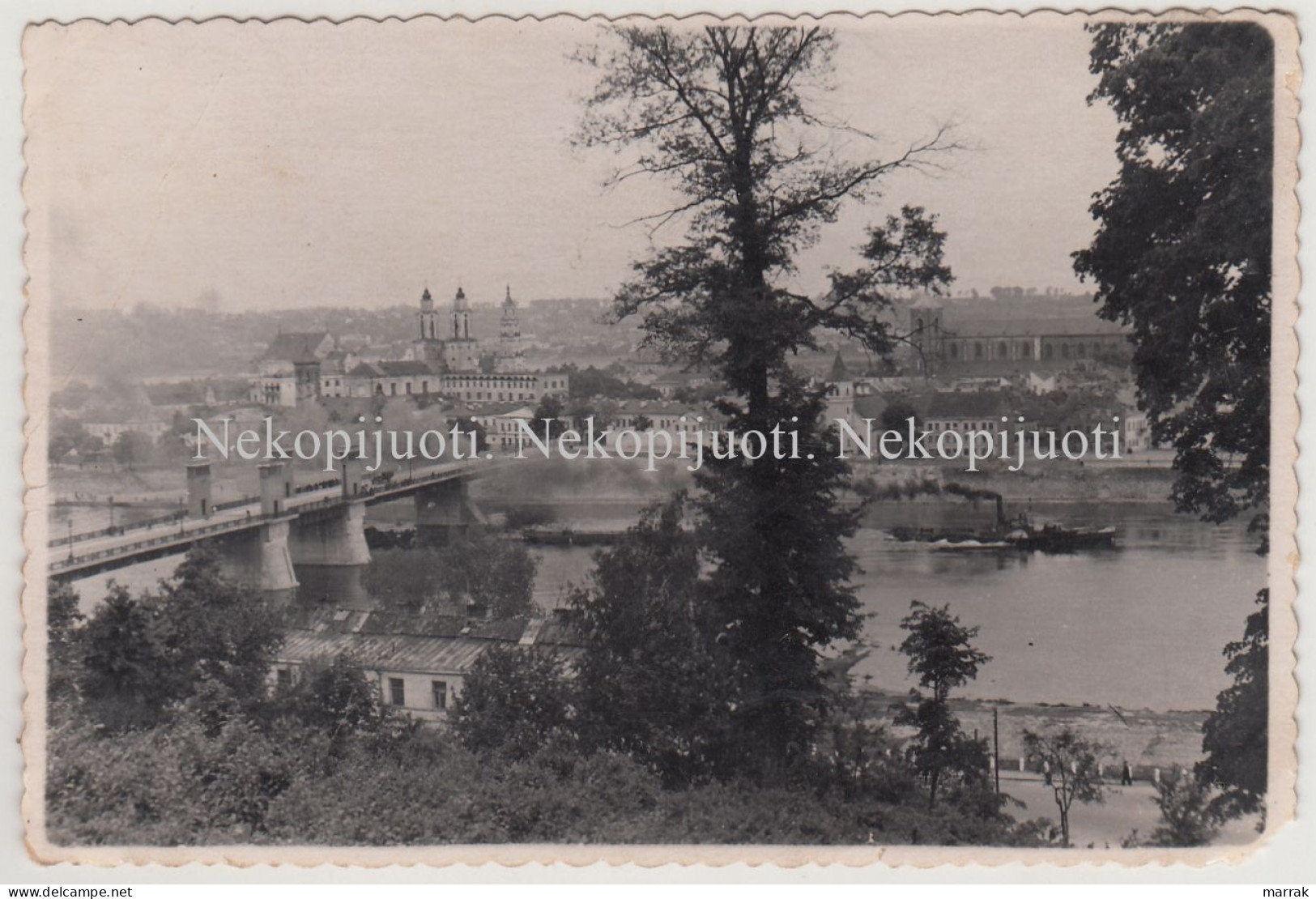 Kaunas, Bendras Vaizdas, Apie 1960 M. Fotografija. Dydis - 11 X 7,3 Cm - Litauen