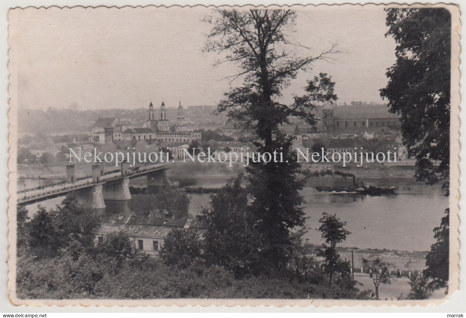 Kaunas, Bendras Vaizdas, Apie 1960 M. Fotografija. Dydis - 11 X 7,3 Cm - Lituanie