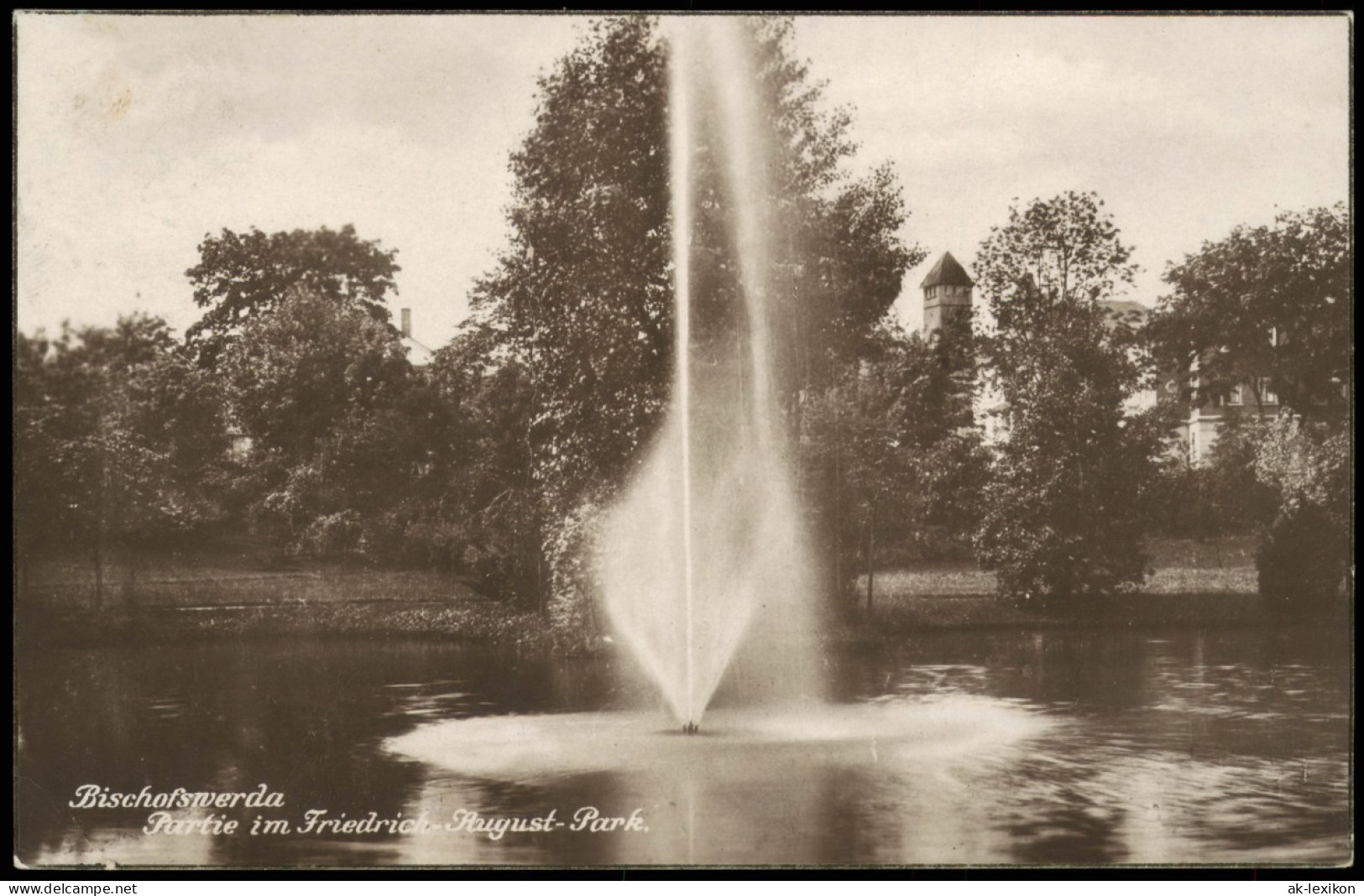 Ansichtskarte Bischofswerda Partie Im Friedrich August-Park, 1924 - Bischofswerda