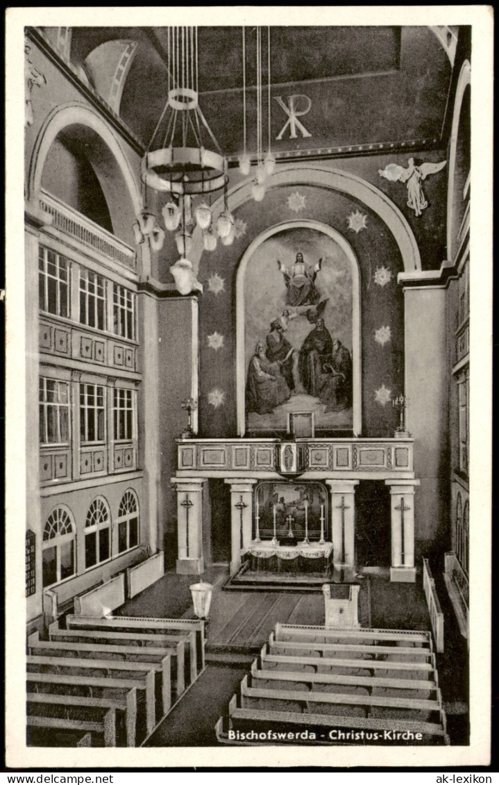 Ansichtskarte Bischofswerda Christuskirche - Altar 1957 - Bischofswerda