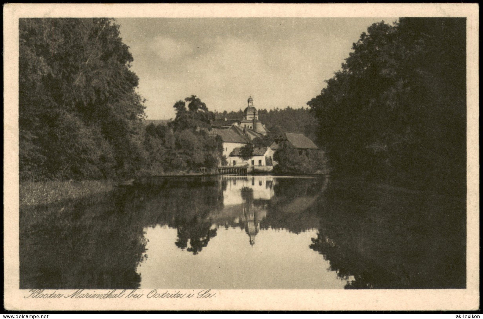 Ostritz (Oberlausitz) Wostrowc Kloster St. Marienthal - Flußpartie 1928 - Ostritz (Oberlausitz)