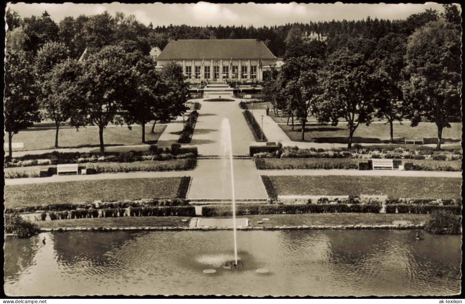 Ansichtskarte Bad Dürrheim Kurgarten Kurpark, Ort Im Schwarzwald 1961 - Bad Dürrheim