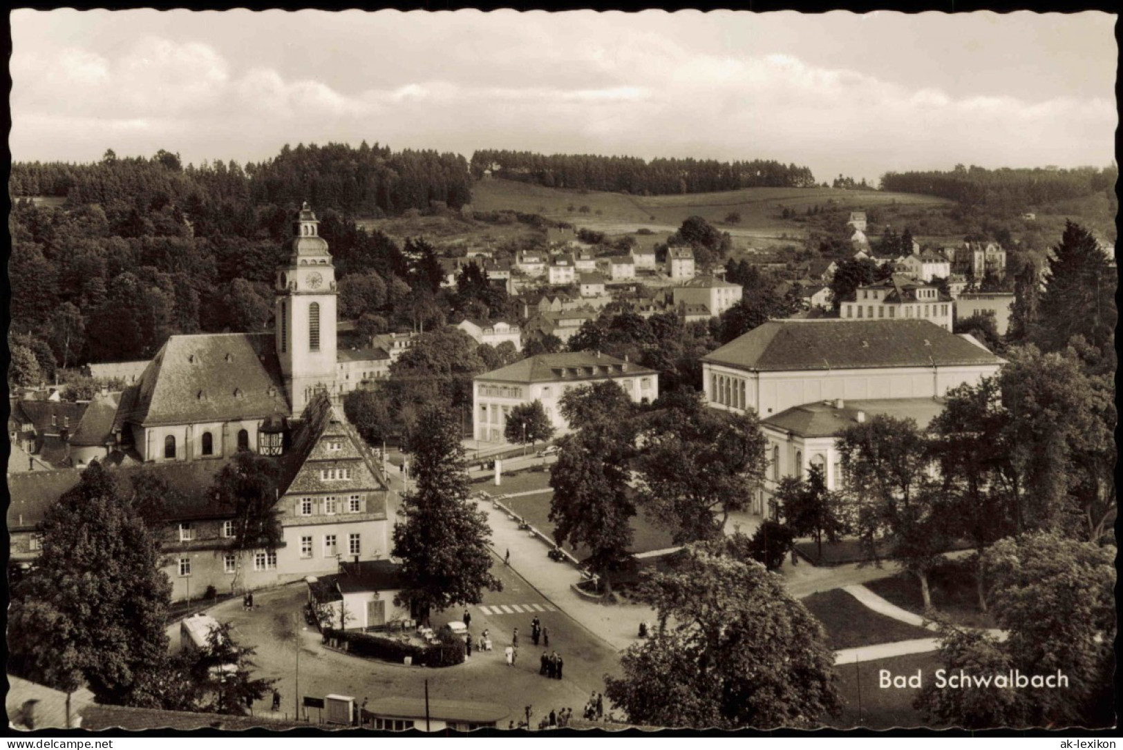 Ansichtskarte Bad Schwalbach Langenschwalbach Panorama-Ansicht 1960 - Bad Schwalbach