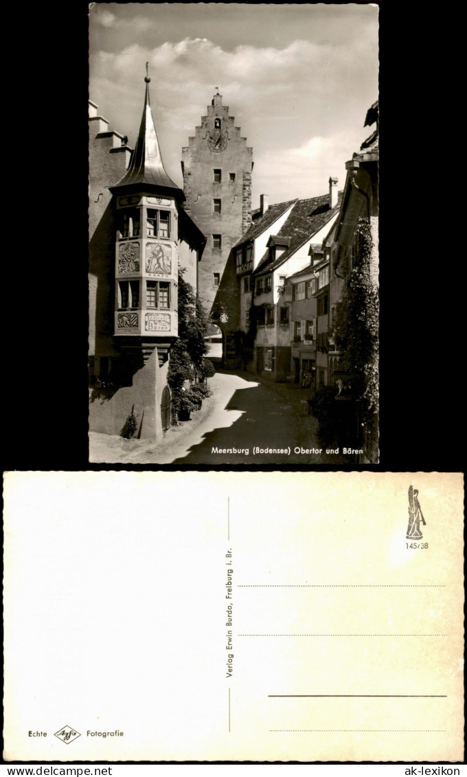 Ansichtskarte Meersburg Obertor Und Bären 1963 - Meersburg