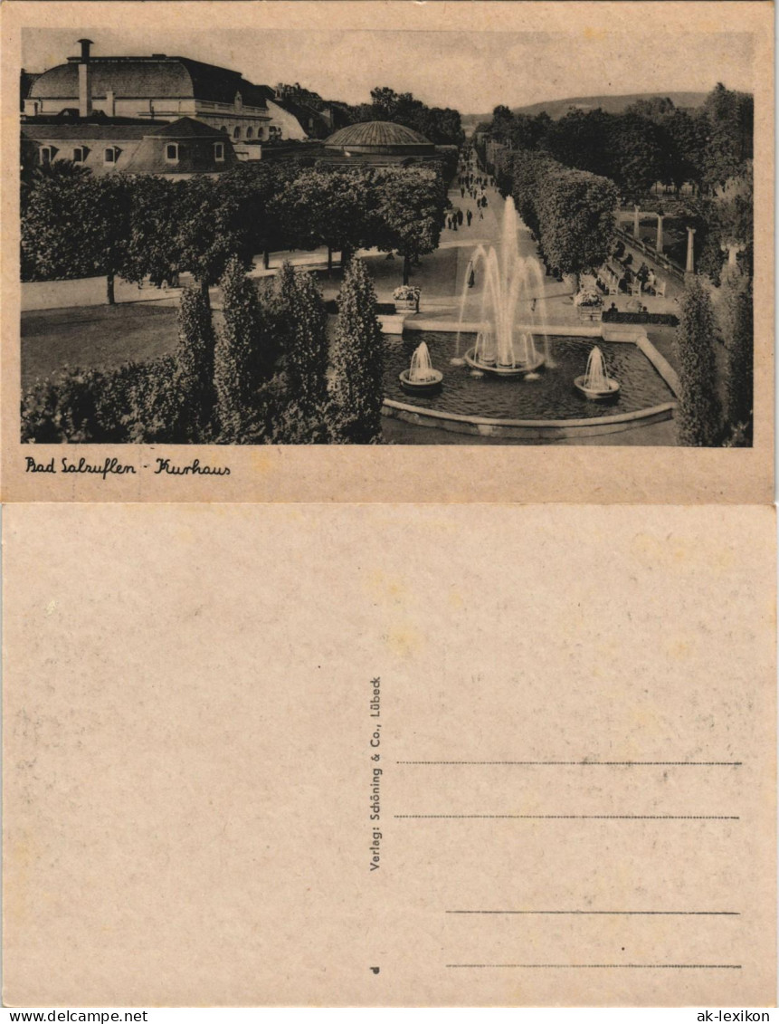 Ansichtskarte Bad Salzuflen Wasserkunst Am Kurhaus 1920 - Bad Salzuflen