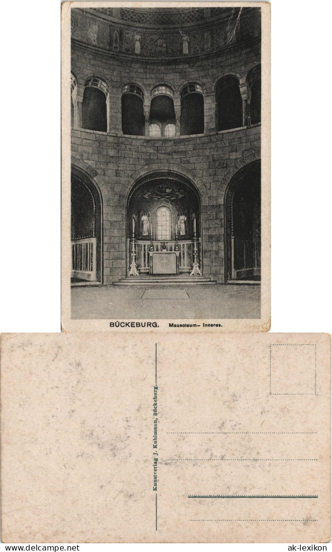 Ansichtskarte Bückeburg Mausoleum Innenansicht 1920 - Bueckeburg