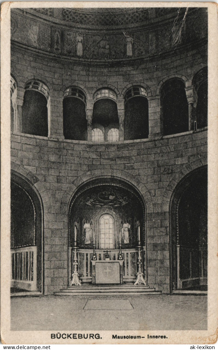 Ansichtskarte Bückeburg Mausoleum Innenansicht 1920 - Bueckeburg