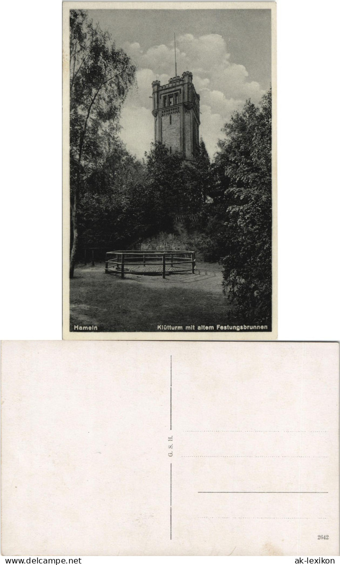 Ansichtskarte Hameln Klütturm Mit Altem Festungsbrunnen 1920 - Hameln (Pyrmont)