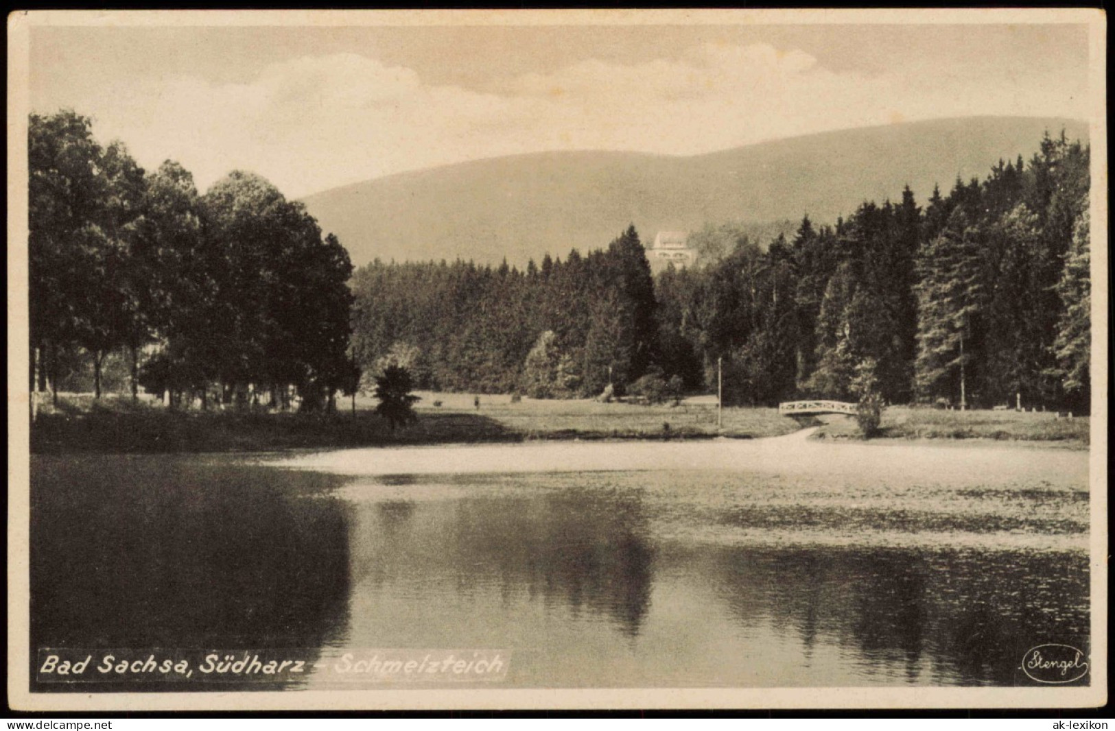 Ansichtskarte Bad Sachsa Partie Am Schmelzteich 1940 - Bad Sachsa