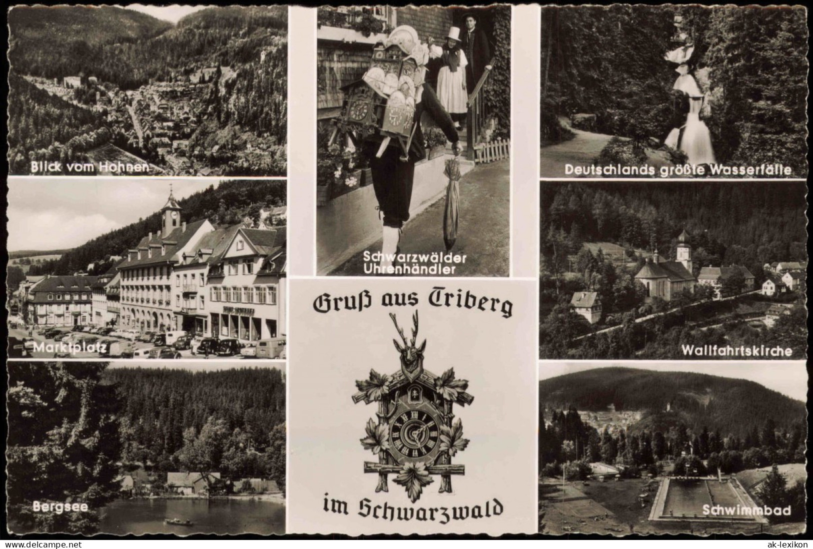 Triberg Im Schwarzwald Mehrbildkarte   Schwarzwälder Uhrenhändler Uvm. 1960 - Triberg