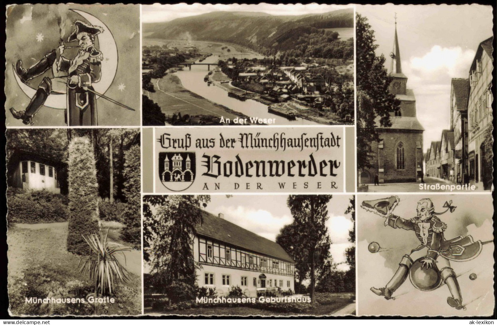 Bodenwerder Mehrbildkarte Ortsansichten Der Münchhausen-Stadt 1961 - Bodenwerder