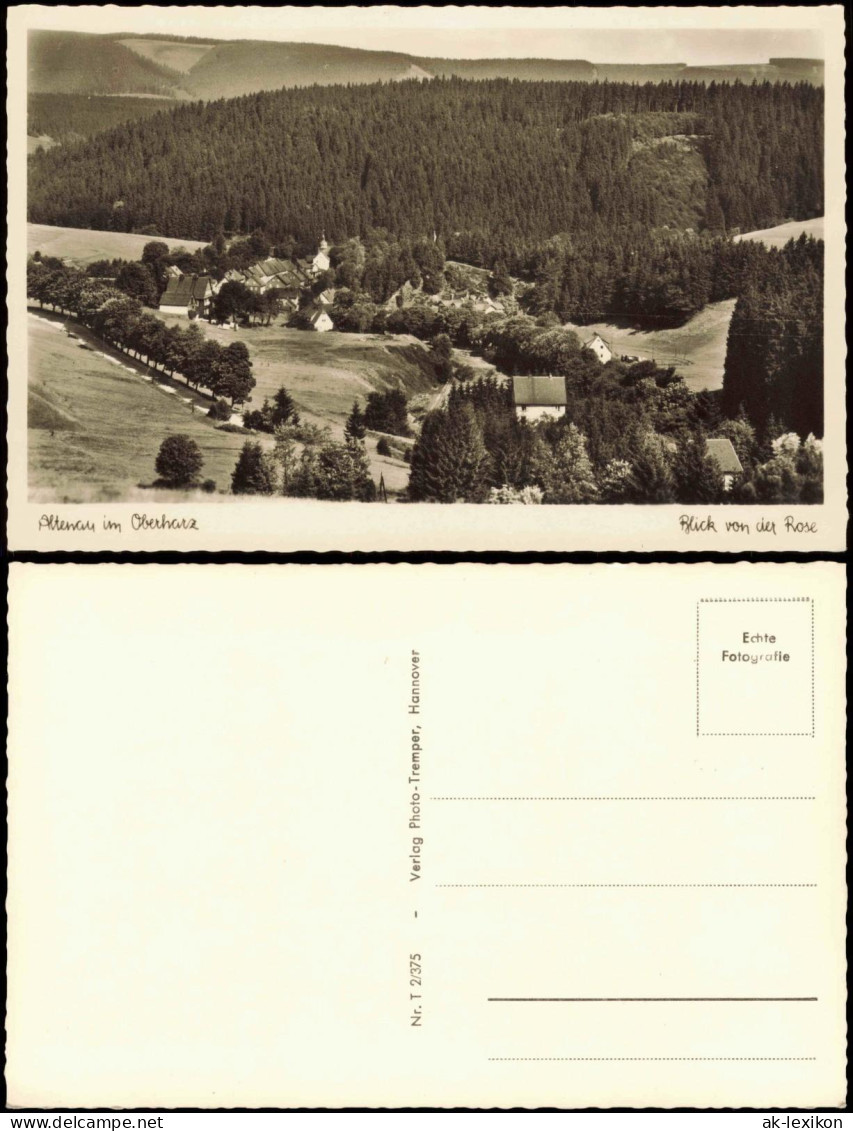 Altenau-Clausthal-Zellerfeld   Blick V.d. Rose, Harz Oberharz 1950 - Altenau