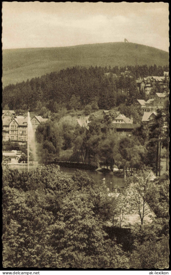 Ansichtskarte Braunlage Panorama Oberharz Kurpark Mit Wurmberg 1963 - Braunlage