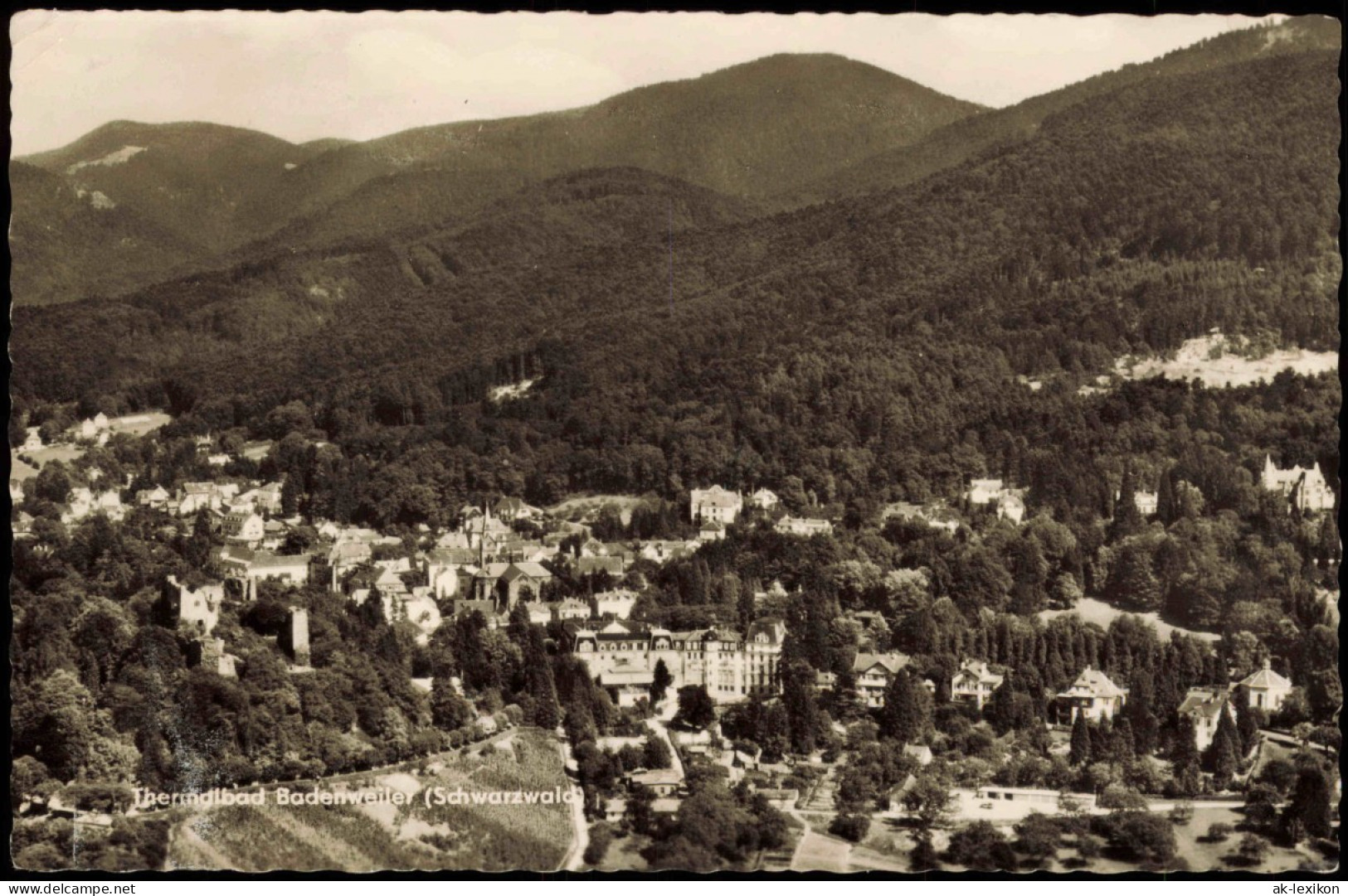 Ansichtskarte Badenweiler Panorama-Ansicht 1959 - Badenweiler