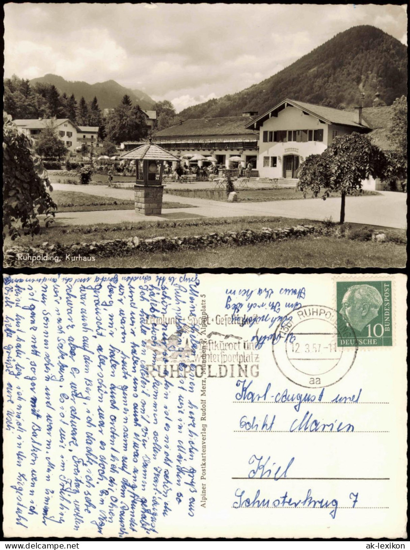 Ansichtskarte Ruhpolding Partie Am Kurhaus 1957 - Ruhpolding