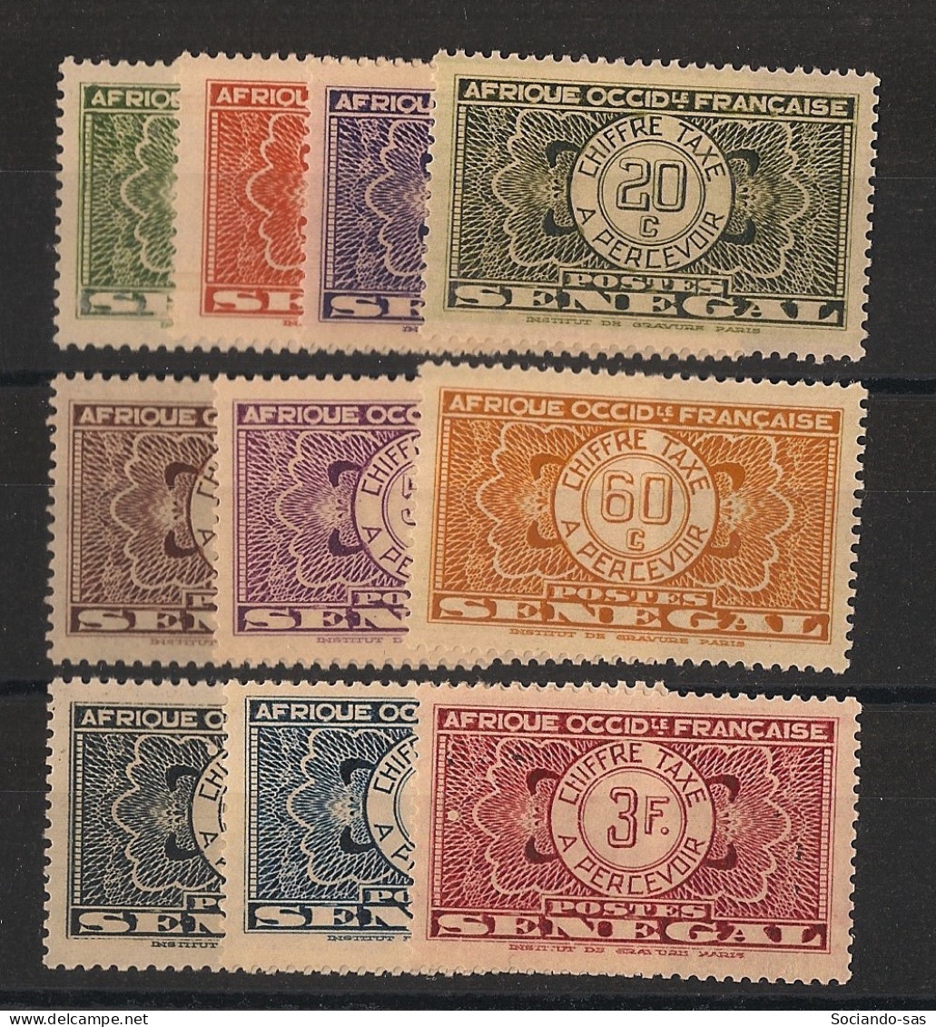SENEGAL - 1935 - Taxe TT N°Yv. 22 à 31 - Série Complète - Neuf Luxe ** / MNH / Postfrisch - Impuestos