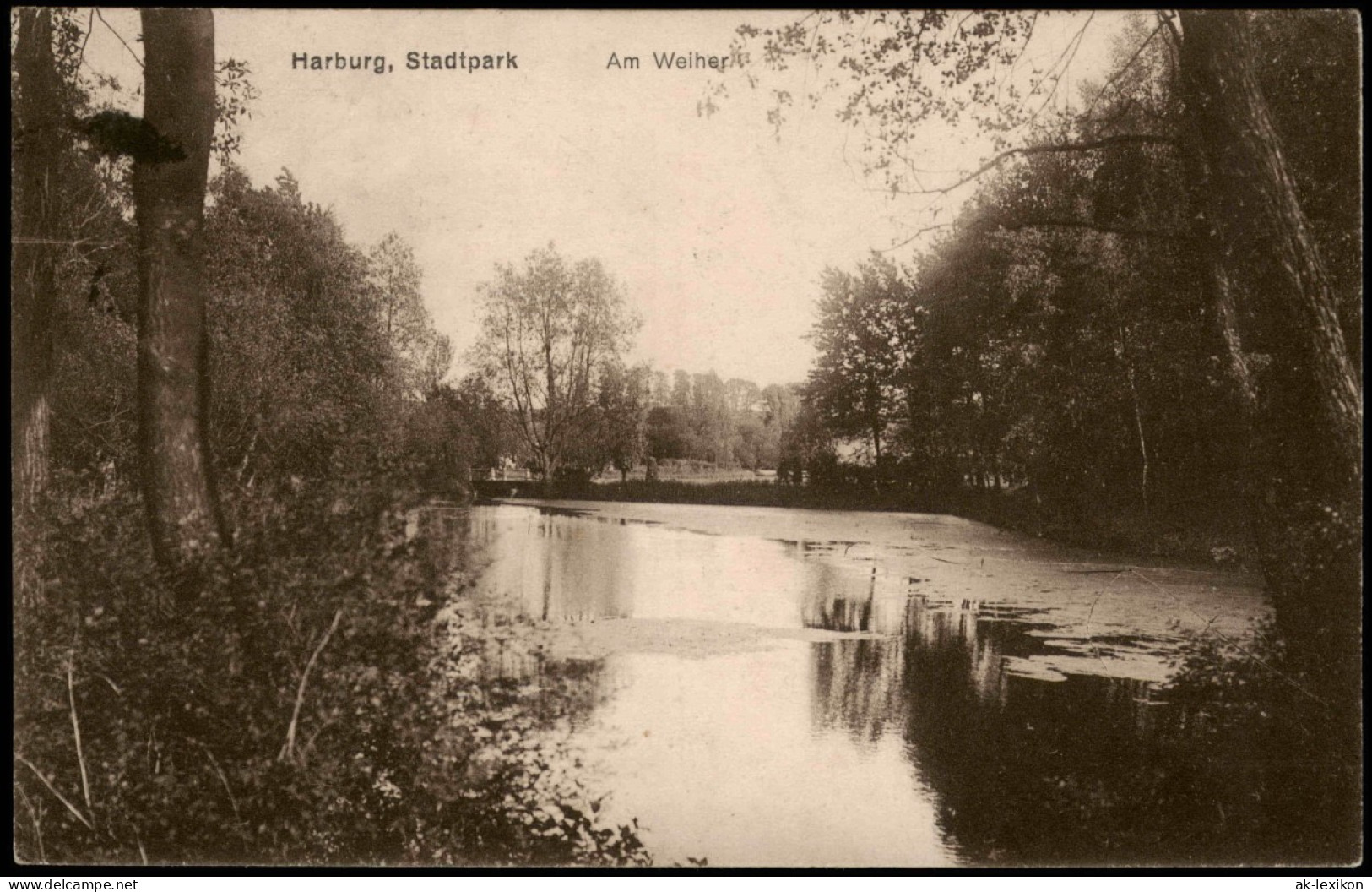 Ansichtskarte Harburg-Hamburg Stadtpark - Am Weiher 1926 - Harburg