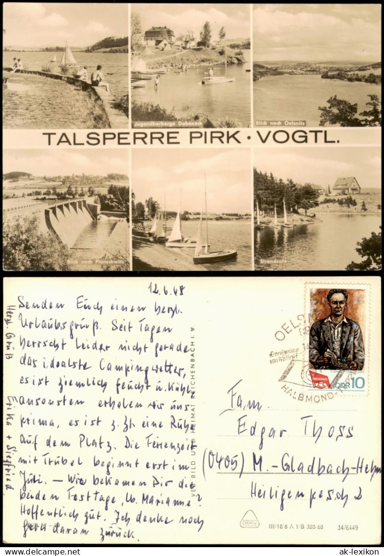 Oelsnitz (Vogtland) Talsperre Pirk Jugendherberge Cafe Strand 1968 - Oelsnitz I. Vogtl.