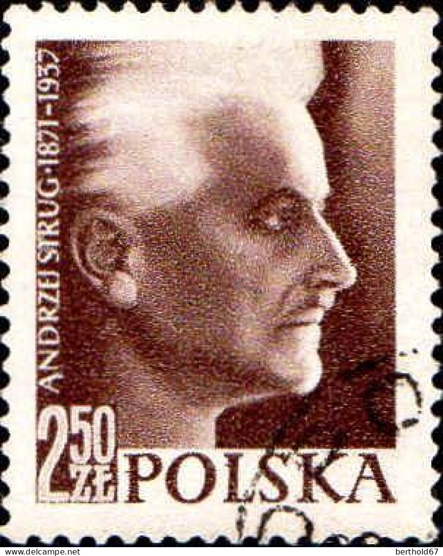 Pologne Poste Obl Yv: 918 Mi:1042 Andrzej Strug (Beau Cachet Rond) - Used Stamps
