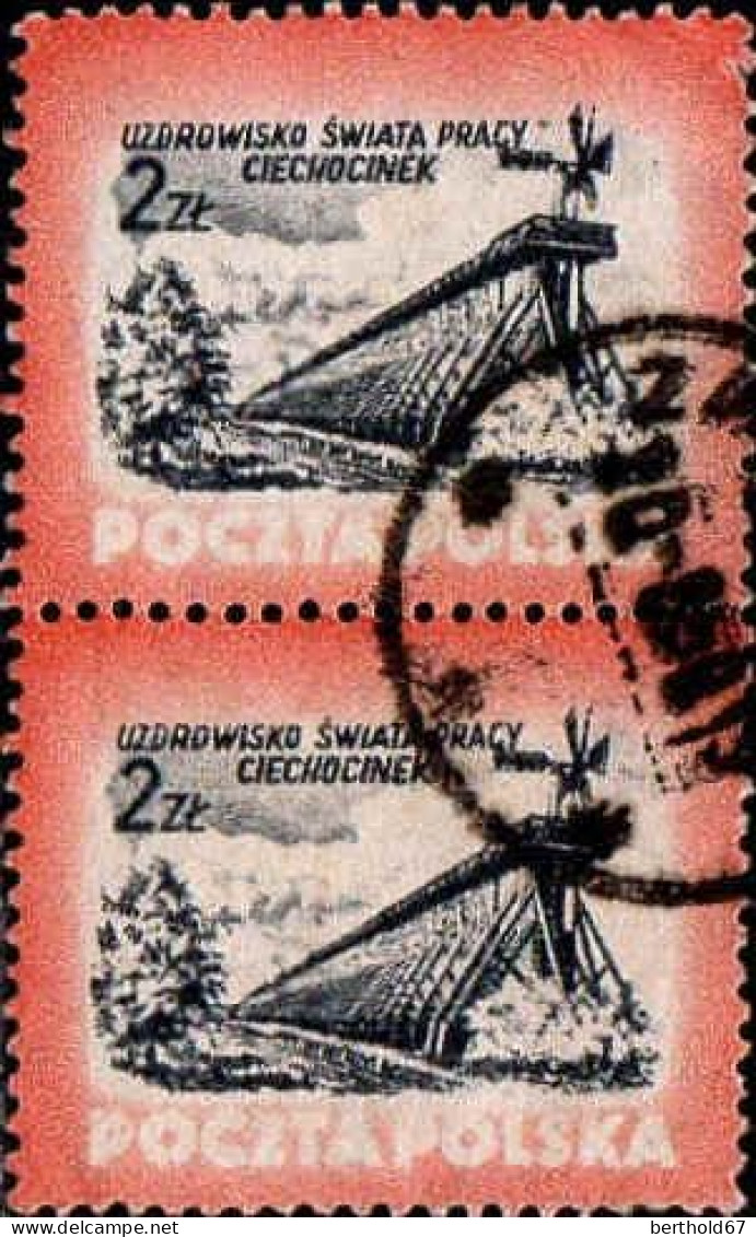 Pologne Poste Obl Yv: 732 Mi:830 Sanatorium De Ciechocinek Paire (Beau Cachet Rond) - Oblitérés