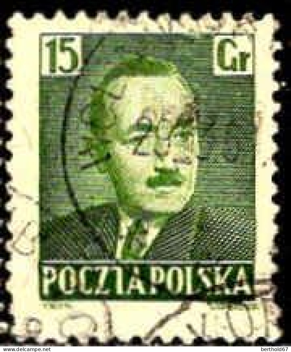 Pologne Poste Obl Yv: 591/592 Président Bołesław Bierut (TB Cachet Rond) - Oblitérés